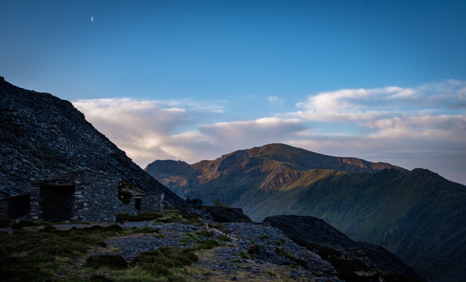 Mountain cabins at Dinorwic Quarry