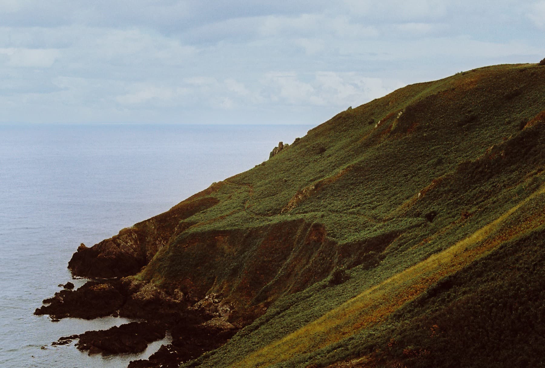 Dramatic coastal cliffs of Jersey